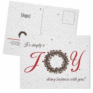 Holiday Seed Paper Mailable Postcard - Style U