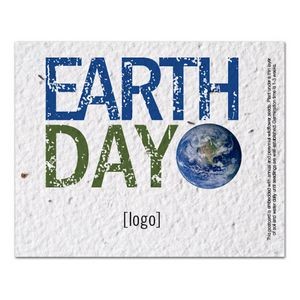 Earth Day Seed Paper Postcard - Style K