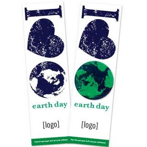 Seed Paper Earth Day Shape Bookmark - Design J
