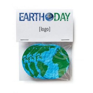Multi Shape Earth Day Gift Pack w/3 Seed Paper Shapes - Design B