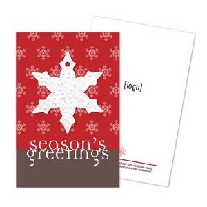 Holiday Seed Paper Shape Postcard - Design B