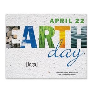 Earth Day Seed Paper Postcard - Style P