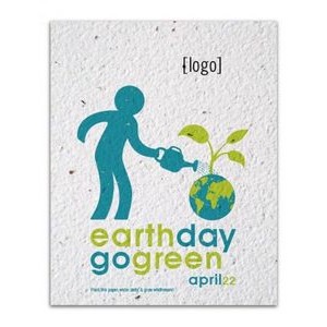 Earth Day Seed Paper Postcard - Style U