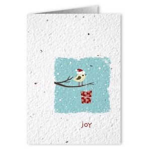 Plantable Seed Paper Holiday Greeting Card - Design Y
