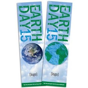 Seed Paper Earth Day Shape Bookmark - Design L
