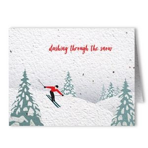 Plantable Seed Paper Holiday Greeting Card - Design BE