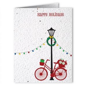 Plantable Seed Paper Holiday Greeting Card - Design BJ