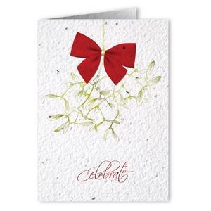 Plantable Seed Paper Holiday Greeting Card - Design U