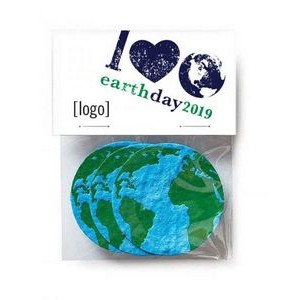 Multi Shape Earth Day Gift Pack w/3 Seed Paper Shapes - Design J