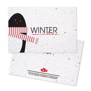 Holiday Seed Paper Postcard - Style AT