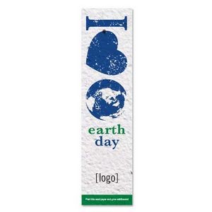 Earth Day Seed Paper Bookmark - Design E