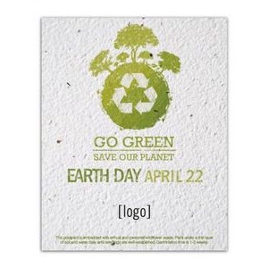 Earth Day Seed Paper Postcard