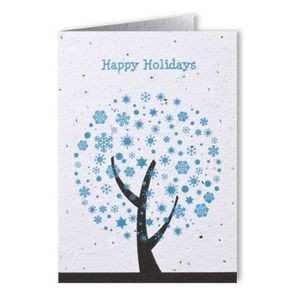 Plantable Seed Paper Holiday Greeting Card - Design M