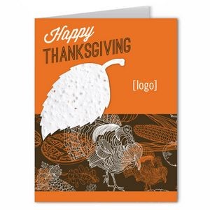 Thanksgiving Seed Paper Greeting Card - Design D