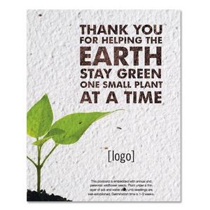Earth Day Seed Paper Postcard - Style D