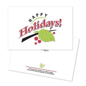 Holiday Seed Paper Shape Postcard - Design AU