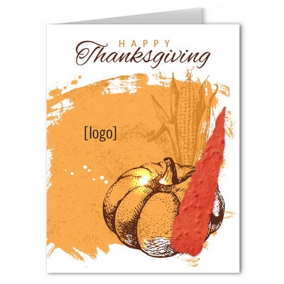 Thanksgiving Seed Paper Greeting Card - Design G