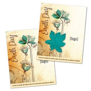 Earth Day Seed Paper Shape Postcard - Design W
