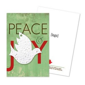 Holiday Seed Paper Shape Postcard - Design G