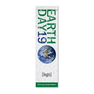 Small Seed Paper Earth Day Bookmark - Design F
