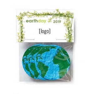 Multi Shape Earth Day Gift Pack w/3 Seed Paper Shapes - Design L