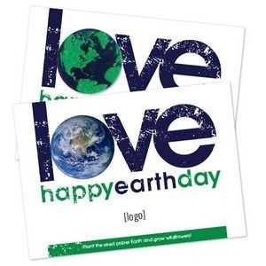 Large Earth Day Seed Paper Postcard - Design B