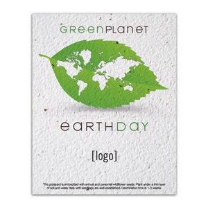 Earth Day Seed Paper Postcard - Style CC