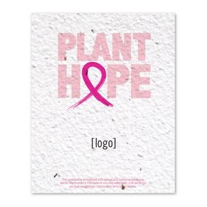 Breast Cancer Awareness Seed Paper Postcard - Style D