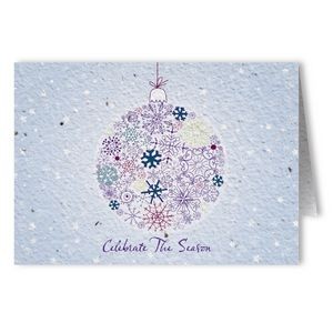 Plantable Seed Paper Holiday Greeting Card - Design S