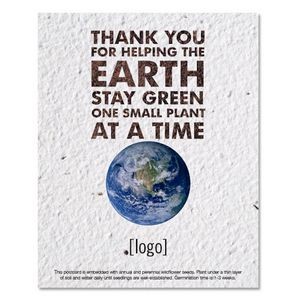 Earth Day Seed Paper Postcard - Style B