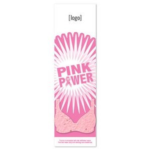 Breast Cancer Awareness Seed Paper Shape Bookmark - Design W