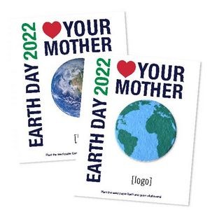 Earth Day Seed Paper Shape Postcard - Design F