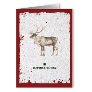 Plantable Seed Paper Holiday Greeting Card - Design J