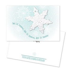 Holiday Seed Paper Shape Postcard - Design AN