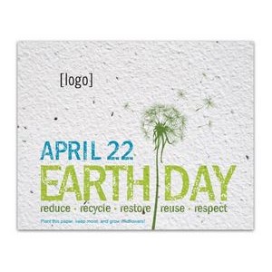 Earth Day Seed Paper Postcard - Style L