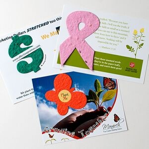 Seed Paper Shape Postcard