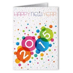 Plantable Seed Paper Holiday Greeting Card - Design V