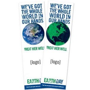 Seed Paper Earth Day Shape Bookmark - Design F