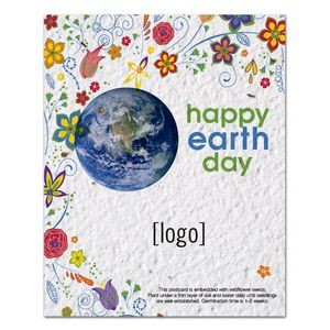 Earth Day Seed Paper Postcard - Style I