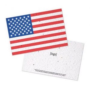 Medium Patriotic Seed Paper Postcard
