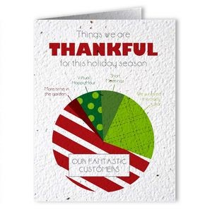 Plantable Seed Paper Holiday Greeting Card - Design BM