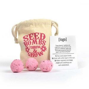 3pc Breast Cancer Awareness Seed Bomb Bag
