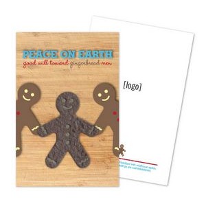 Holiday Seed Paper Shape Postcard - Design C