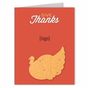 Thanksgiving Seed Paper Greeting Card - Design H