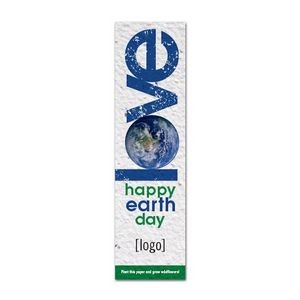 Small Seed Paper Earth Day Bookmark - Design D
