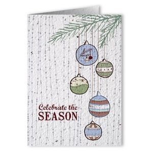 Plantable Seed Paper Holiday Greeting Card - Design L