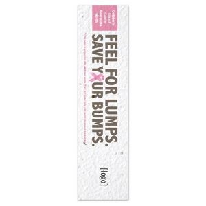Breast Cancer Awareness Seed Paper Bookmark