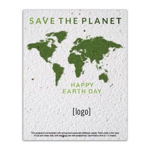 Earth Day Seed Paper Postcard - Style AA