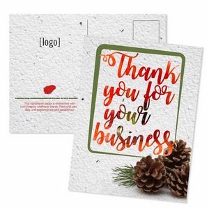 Holiday Seed Paper Mailable Postcard - Style Q