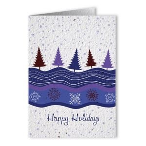Plantable Seed Paper Holiday Greeting Card - Design N